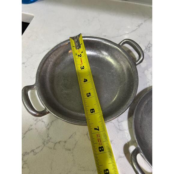 Vintage Wilton Columbia Lot of 2 Nesting Cast Iron Sauce Pans - Picture 3 of 6